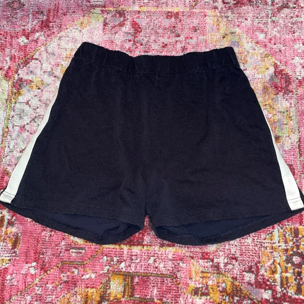 navy blue and white brandy melville track shorts